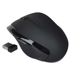  5 Button Wireless Optical Scroll Mouse (Black 