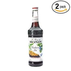 MONIN Flavored Syrup, Blueberry Pie, 33.8 Ounce (Pack of 2)  