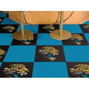   Jaguars Carpet Floor Tiles   Covers 45 Sq Ft