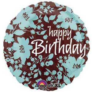  18 Foil Birthday Tea Flowers Balloon 1 per package 
