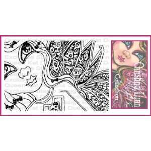  Rebel Girl Unmounted Rubber Stamp 