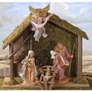  5 Piece Fontanini 12 Nativity Scene with Italian Stable 