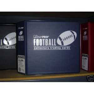   Pro Football Album in Blue with a box of 100 Ultra Pro 9 Pocket Sheets