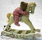 HANDMADE ITS A GIRL BABY CARD ROCKING HORSE BY TRACY  