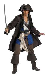 Pirate of the caribbean jack sparrow Prestige adult costume size 42 46 