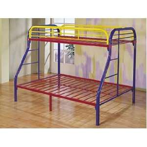  2 Tube Rainbow Twin / Full Bunk Bed Acs006345