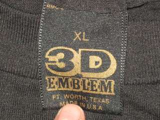   3D EMBLEM AMERICA LAND OF THE FREE T Shirt XL thin flag usa 80s  