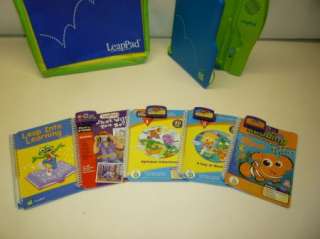 Leap Frog Leapad System 10 Books w/ Cartridges and case  