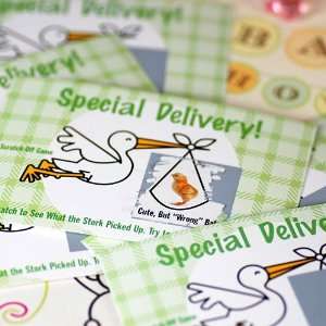   Delivery Stork Baby Shower Scratcher Game