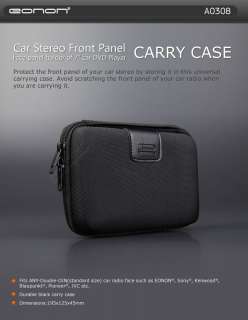 Face panel holder of 7 car DVD Player CARRY CASE