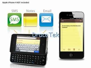 novelty Bluetooth Slide QWERTY Keyboard for iPhone 4G  