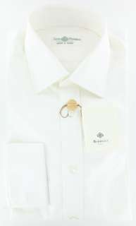 New $425 Borrelli White Shirt 15.5/39  