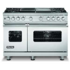   Gas Range With 4 Burners And Grill / Griddle   Stainless Steel