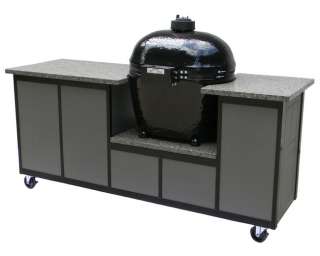 Outdoor Kitchen Barbecue Island For Primo Oval XL Grill  