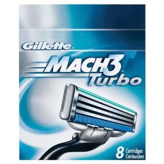 Gillette Mach3 Turbo Cartridges, 8 Count