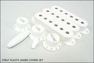 Guitar Knobs Pickup Covers Tip Accessory Set For Strat  