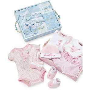   Boy or Baby Girl 10 Piece Layette Wooden Box Set pink 0 6 months Baby