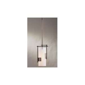   Fullered Impress 1 Light Mini Pendant in Black with Soft Amber glass