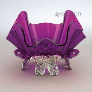  Arthur Court Butterfly Stand with 7 Acrylic Bowl 