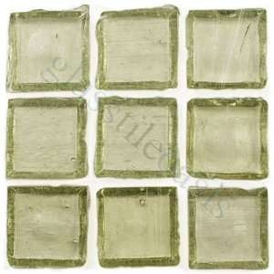   Green 1 x 1 Translucent Glossy Glass Tile   13865
