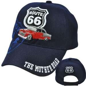  U S Route 66 Sixty Six Hat Cap Velcro Historic Highway The 
