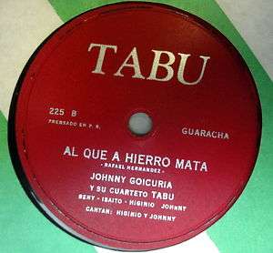 JOHNNY GOICURIA Y Cuarteto LATIN 78 Te Felicicano TABU  