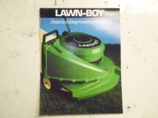 Original Lawn Boy 1988 Sales Brochure Classic  