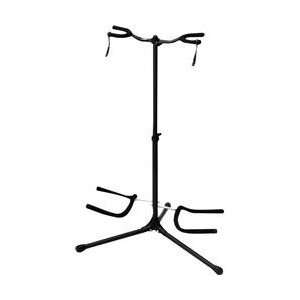  On Stage Stands Double Guitar Stand Black Musical 
