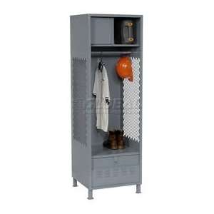  All Welded Gear Locker With Foot Locker Top Shelf Cabinet 