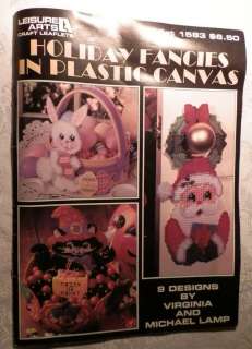 Leisure Arts Leaflet 1583 Holiday Fancies in Plastic Canvas Pattern 
