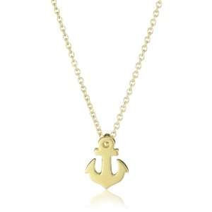 Dogeared Jewels & Gifts Reminder Gold Friendship Smooth Anchor Charm 
