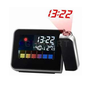   Digital Weather Thermometer Alarm Clock Snooze Station LED Light