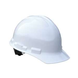   WHITE 4 pt Pinlock Suspension Cap Style Hard Hats