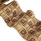 JERRY GARCIA Beige Wine Gray Mauve Squares Tie NWOT