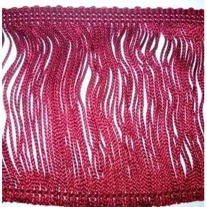  6 Long Toledo Wine Chainette Fringe Trim Rayon 082 By The 