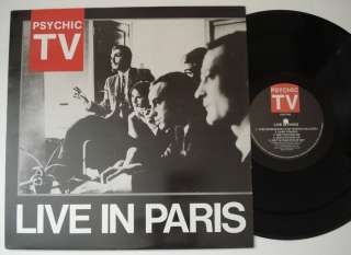 PSYCHIC TV Live In Paris NM UK LP Orig. Limited Edition Throbbing 