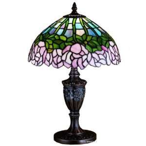  Cabbage Rose Accent Table Lamp 18 Inches H