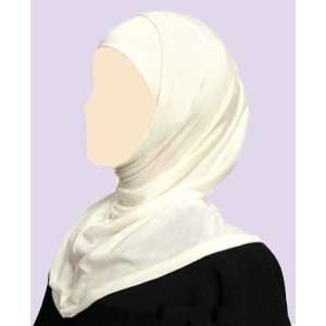 White 2 Piece Al Amira Style Hijab 