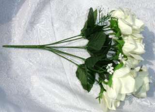   IVORY CREAM ~ Soft Silk Wedding Flowers Bouquets Centerpieces  
