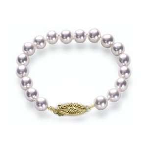   pearl bracelet 7 with 18K Fish hook Clasp American Pearl Jewelry