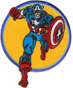 Marvel Comics Captain America Running Figure Patch, NEW UNUSED  