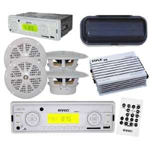   USB AUX Receiver + 4 x 4 Speaker + Amplifier + Cover Electronics