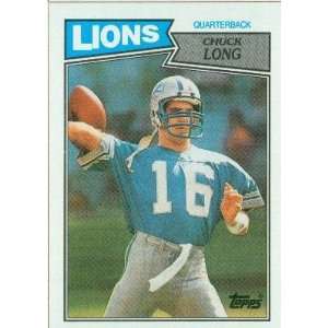  1987 Topps #318 Chuck Long RC   Detroit Lions (RC   Rookie 