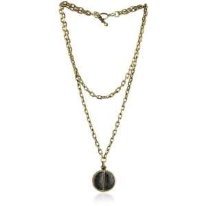 Paige Novick Barcelona Layered Chain and Stone Medallion Necklace