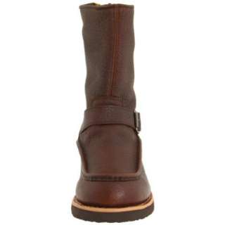 Chippewa Mens 10 Inch Briar Bison Mocc Toe Back Zip Boot   designer 