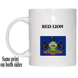  US State Flag   RED LION, Pennsylvania (PA) Mug 