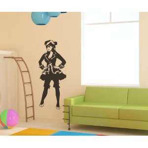   Wall Decal Sticker Pirate PinUp Girl size 60inX25in item OS_MB151s