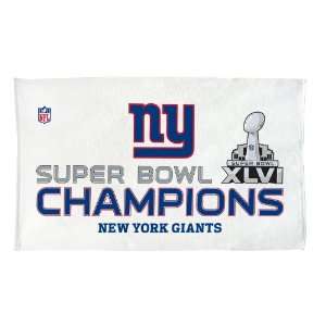 NFL New York Giants Super Bowl XLVI Champions Locker Room Towel 