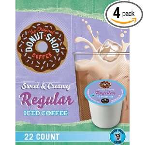 Donut Shop Coffee Sweet & Creamy Regular Iced Coffee K Cups (88 count 