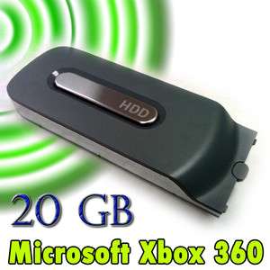20 GB Hard Drive For Microsoft Xbox 360 Video Game Official Grey Color 